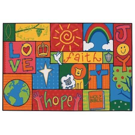 Carpets For Kids Carpets for Kids 36.71 Inspirational Patchwork  3 ft. x 4.5 ft. 36.71